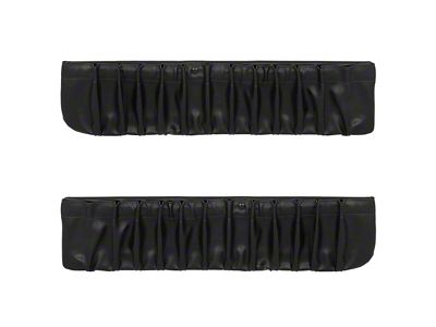 TMI Lower Door Panel Map Pockets; Black Sierra (90-93 Mustang)