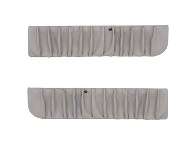 TMI Lower Door Panel Map Pockets; Titanium Gray (90-93 Mustang)