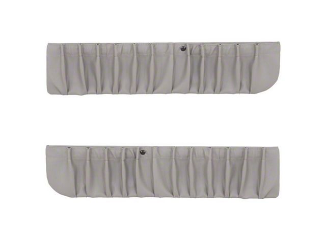 Interior Map Pockets Mustang Lower Door Panel Map Pockets; Titanium Gray (90-93 Mustang ...