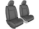 TMI OEM Style Front Seat Upholstery Kit; Charcoal Black Vinyl and Dark Charcoal Perforated (05-09 Mustang GT w/ Seat Airbags)