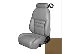 TMI OEM Style Front Seat Upholstery Kit; Saddle Vinyl (97-98 Mustang GT, Cobra)