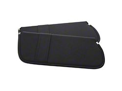 Sun Visors with Map Straps; Black Tier Grain (79-84 Mustang Coupe & Hatchback w/ Sunroof or T-Top)
