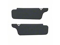 TMI Sun Visors without Mirrors; Dark Graphite Cloth (94-04 Mustang)