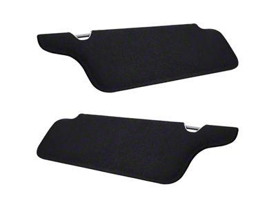 TMI Sun Visors without Mirrors; Medium Graphite Cloth (94-04 Mustang)