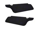 Sun Visors without Mirrors; Midnight Black Cloth (94-04 Mustang)