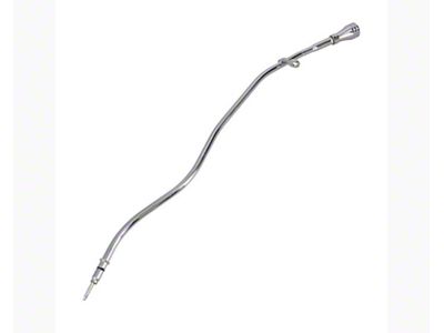 Top Street Performance Engine Oil Dipstick with Billet Aluminum Handle; Driver Side; Chrome (16-24 V8 Camaro)