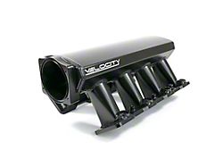 Top Street Performance 102mm Fabricated Aluminum Straight Angle Hi Ram Intake Manifold; Black Anodized (97-04 Corvette C5; 05-07 Corvette C6 Base)