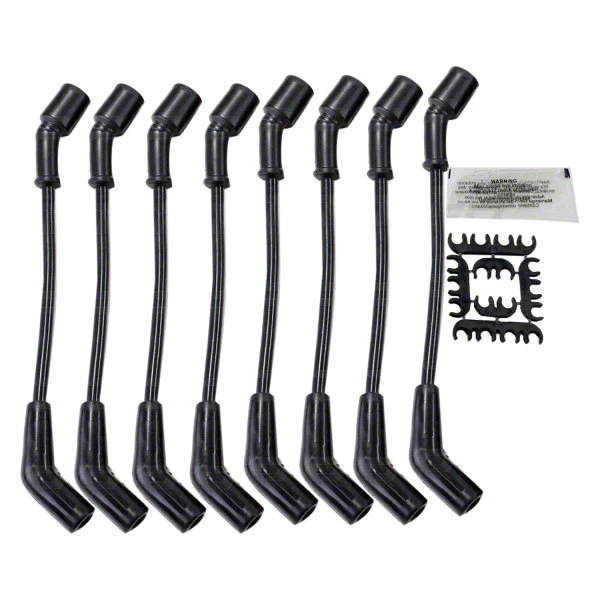 Top Street Performance Corvette Spark Plug Wire Set; Black 81028 (9719