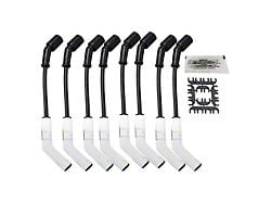 Top Street Performance Spark Plug Wire Set; Black and White (97-19 Corvette C5, C6 & C7)