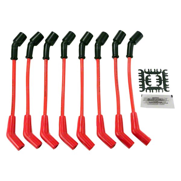 Top Street Performance Corvette Spark Plug Wire Set; Red 81228 (9719