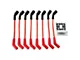 Top Street Performance Spark Plug Wire Set; Red (97-19 Corvette C5, C6 & C7)