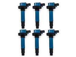 Top Street Performance Coil on Plug Ignition Coils; Blue (11-17 Mustang V6)