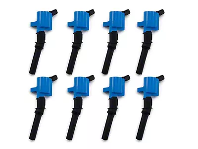 Top Street Performance Coil on Plug Ignition Coils; Blue (99-04 Mustang GT)