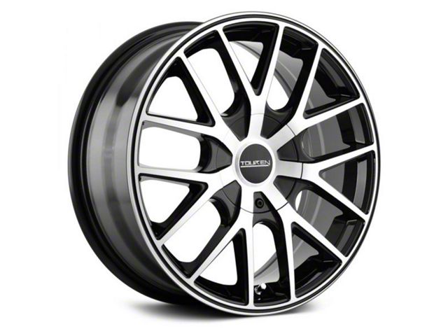 Touren TR60 Gloss Black Machined with Black Ring Wheel; 18x8 (05-09 Mustang GT, V6)