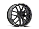 Touren TR60 Matte Black Wheel; 20x8.5; 40mm Offset (10-11 Camaro SS; 10-15 Camaro LS, LT)
