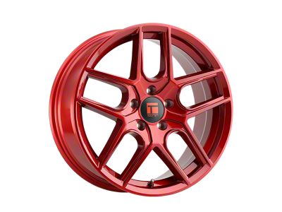 Touren TR79 Gloss Crimson Candy Red Wheel; 18x8; 35mm Offset (10-15 Camaro, Excluding ZL1)
