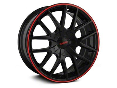 Touren TR60 Gloss Black with Red Ring Wheel; 20x8.5 (10-14 Mustang)
