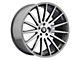 Touren TR92 Gloss Graphite Machined Wheel; 18x8 (10-14 Mustang GT w/o Performance Pack, V6)