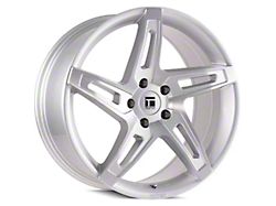 Touren TF04 Gloss Silver Brushed Wheel; 20x9 (15-23 Mustang GT, EcoBoost, V6)