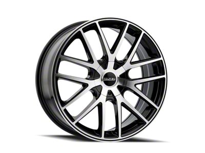 Touren TR60 Matte Black Machined Wheel; 16x7; 42mm Offset (94-98 Mustang GT, V6)