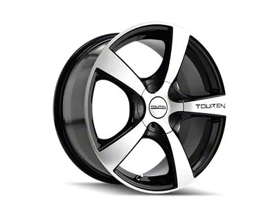 Touren TR9 Gloss Black Machined Wheel; 17x7; 42mm Offset (94-98 Mustang GT, V6)