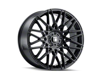 Touren TR78 Gloss Black Wheel; 18x8; 40mm Offset (16-24 Camaro, Excluding SS w/ 6-Piston Front Calipers & ZL1)
