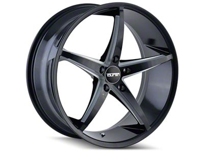 Touren TR70 Gloss Black Milled Wheel; 20x8.5; 20mm Offset (08-23 RWD Challenger, Excluding Widebody)
