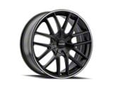 Touren TR60 Matte Black Wheel; 18x8; 20mm Offset (11-23 RWD Charger w/o Brembo Brakes)