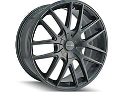 Touren TR60 Matte Gunmetal Wheel; 20x8.5; 20mm Offset (11-23 RWD Charger, Excluding Widebody)