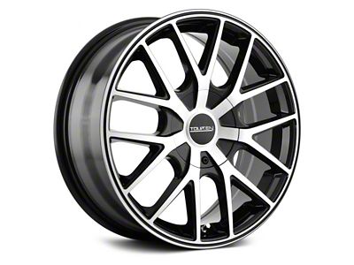 Touren TR60 Gloss Black Machined with Black Ring Wheel; 20x8.5; 40mm Offset (21-25 Mustang Mach-E, Excluding GT)