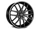 Touren TR60 Matte Black with Machined Ring Wheel; 18x8 (21-24 Mustang Mach-E, Excluding GT)
