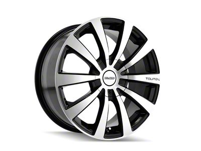 Touren TR3 Gloss Black Machined Wheel; 16x7; 42mm Offset (99-04 Mustang GT, V6)