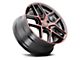 Touren TR79 Gloss Black with Red Tinted Face Wheel; 17x8 (99-04 Mustang)