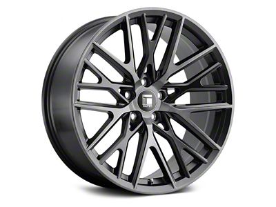 Touren TR91 Brushed Matte Black with Dark Tint Wheel; Rear Only; 20x10.5; 35mm Offset (15-23 Mustang GT, EcoBoost, V6)