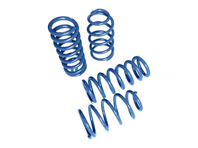 Touring Tech Performance Series Lowering Springs; Blue (15-25 Mustang w/o MagneRide)