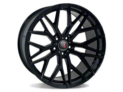 TRAKlite Wheels Flow Tek Gloss Black Wheel; Rear Only; 20x10.5 (10-15 Camaro)