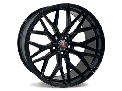 TRAKlite Wheels Flow Tek Gloss Black Wheel; Rear Only; 20x10.5; 45mm Offset (16-24 Camaro)