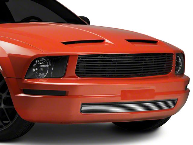 T-REX Grilles Billet Series Lower Grille; Polished (05-09 Mustang V6)