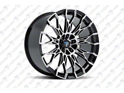 Truform Wheels TF118 Gloss Black with Machined Face and Lip Wheel; 20x8.5; 15mm Offset (06-10 RWD Charger)