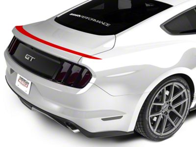 SEC10 Upper Rear Deck Decal; Red (15-23 Mustang)