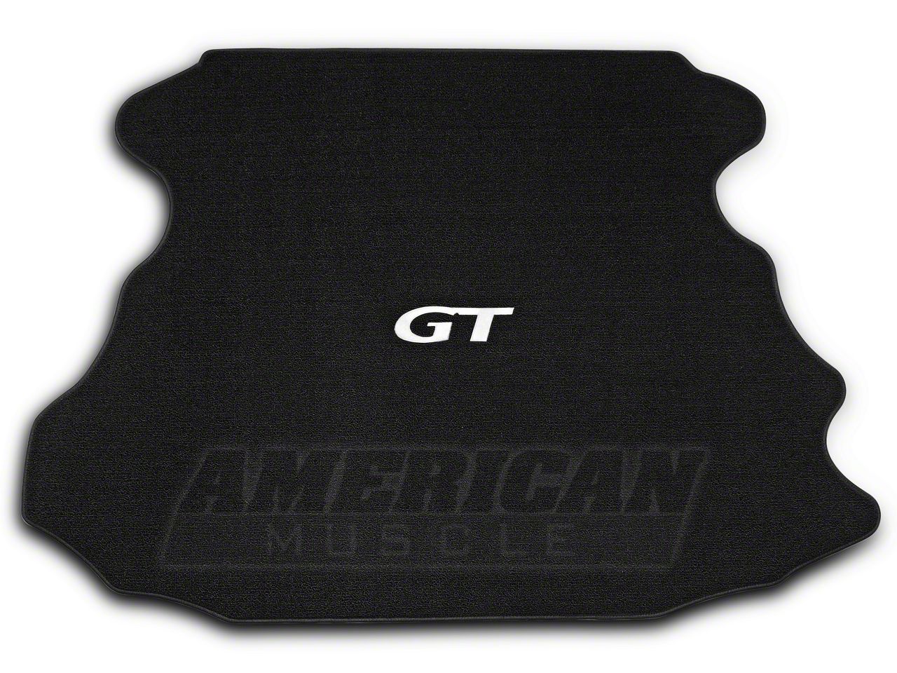 Lloyd Mustang Trunk Mat with GT Logo; Black 93147 (99-04