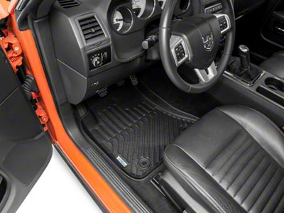 TruShield Precision Molded Front Floor Liners; Black (11-14 Challenger)