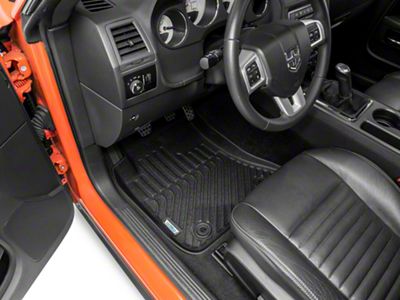 TruShield Precision Molded Front and Rear Floor Liners; Black (11-14 Challenger)