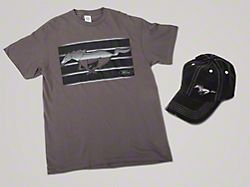 Running Pony T-Shirt and Hat Combo; Large 