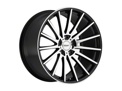 TSW Chicane Gloss Black with Mirror Face Wheel; Rear Only; 20x10 (05-09 Mustang)