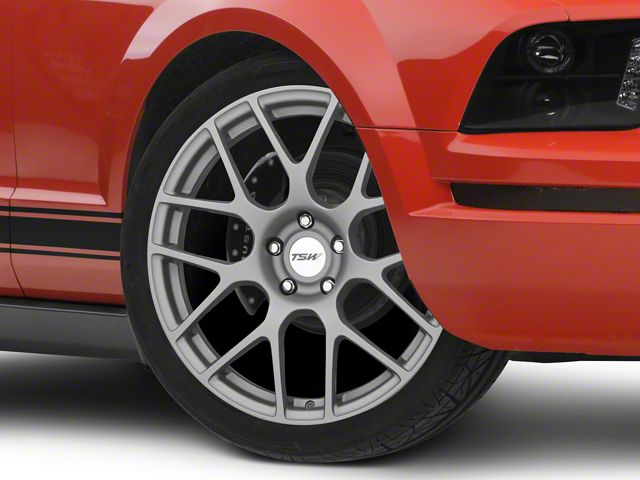 TSW Nurburgring Matte Gunmetal Wheel; 20x8.5 (05-09 Mustang)