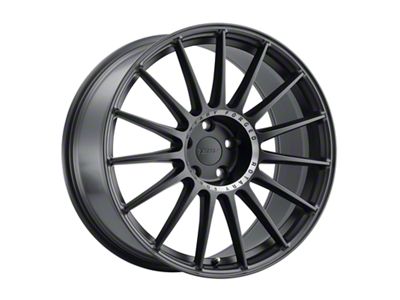 TSW Paddock Semi Gloss Black with Machined Tinted Ring Wheel; Rear Only; 20x10 (05-09 Mustang)