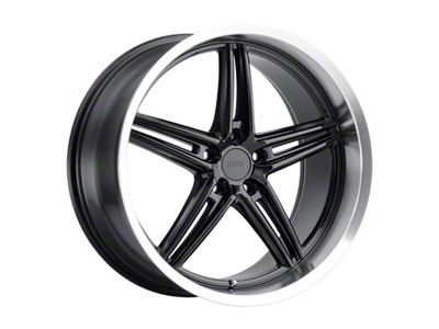TSW Variante Gloss Black Machined Wheel; 20x9; 30mm Offset (05-09 Mustang)