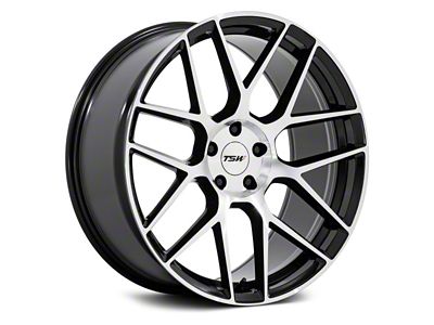 TSW Lasarthe Gloss Black Machined Wheel; 22x9; 15mm Offset (06-10 RWD Charger)