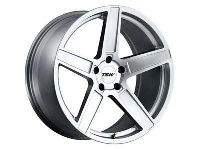 TSW Ascent Matte Titanium Silver Wheel; 20x8.5; 35mm Offset (10-15 Camaro, Excluding ZL1)